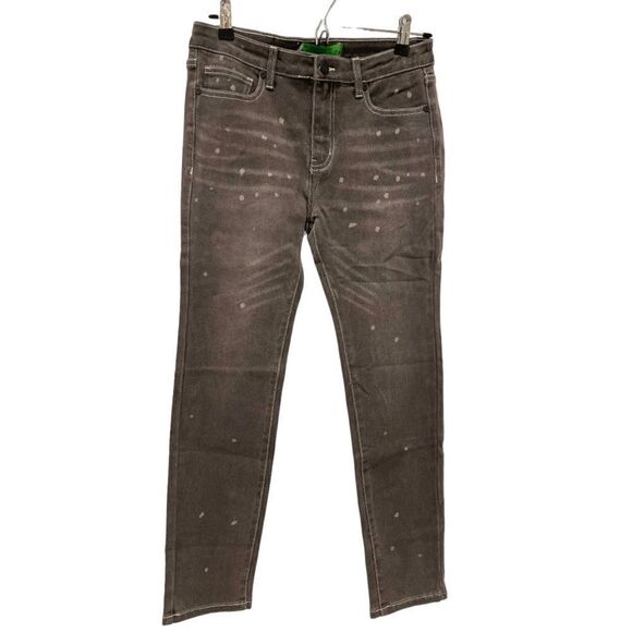 Sandrine Rose X Free People Gray Polka Dot Skinny Jeans.Size 27 - Picture 6 of 14